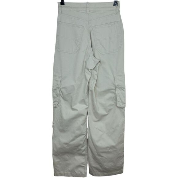 Hollister Women’s 24 Ultra High Rise Baggy Cargo Pants Beige 3 Pocket Utility 00 - Picture 8 of 9